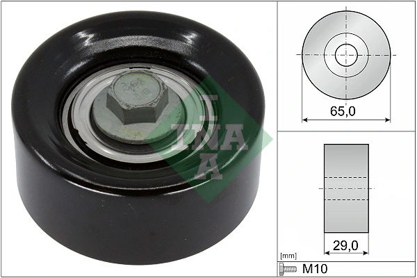 Deflection/Guide Pulley, V-ribbed belt